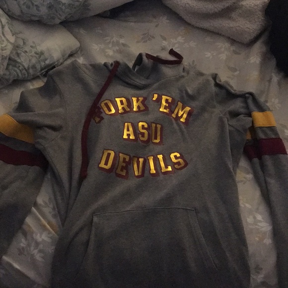 PINK Victoria's Secret Tops - Victoria Secret ASU hoodie